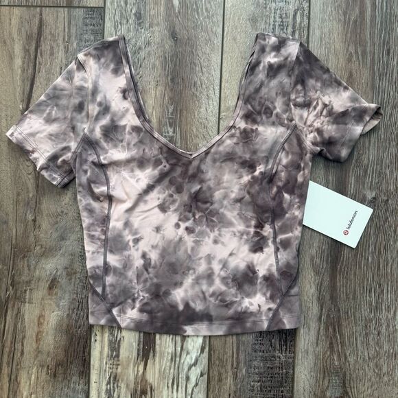 NWT Lululemon Align Cropped Shirt - Diamond Dye - Picture 5 of 6